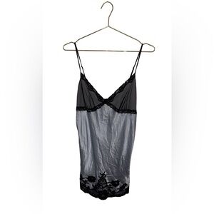 Victoria Secret Blue Lingerie Chemise Size Large P2P 20”